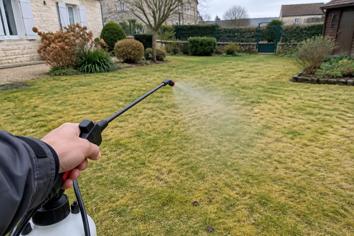Application professionnelle du colorant au pulvérisateur
